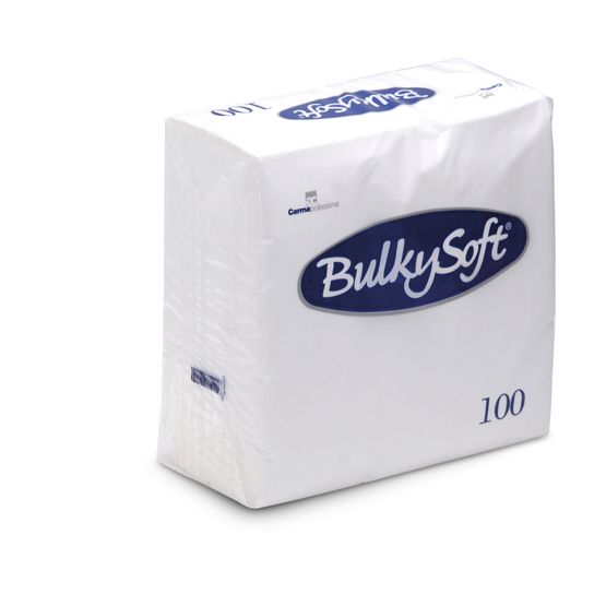 Bulkysoft 40cm 2ply White Napkins