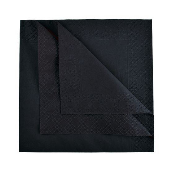 Bulkysoft 40cm 2ply Black Napkins
