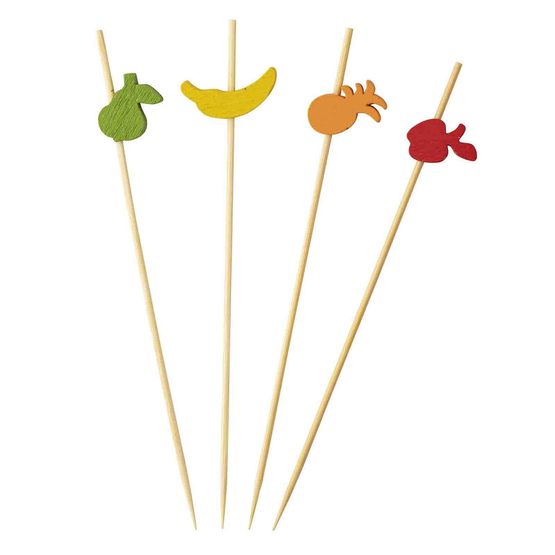 Assorted Fruit Decorative Picks 4.5"
