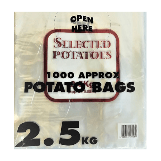 Potato Bags Printed 2.5Kg in Red