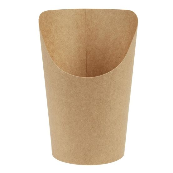 Colpac 10434 Recyclable Kraft Tortilla Wrap Scoops