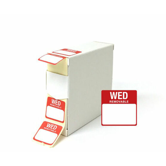 Day Of The Week Labels Wednesday 25mm