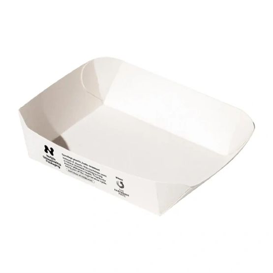 Notpla 6"x6" Square Trays - White