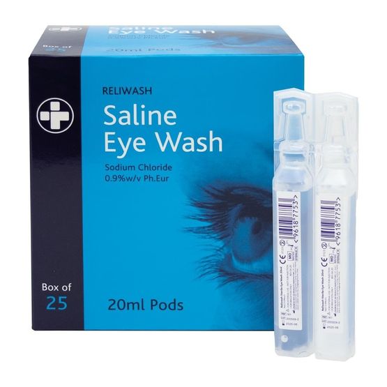 Reliwash Saline Eye Wash Pods With Twist Off Caps - 20ml