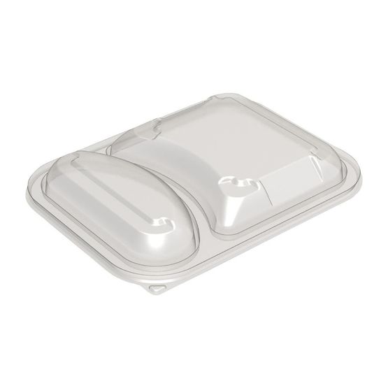 Faerch Hot Deli Deluxe 2 Compartment Takeaway Container Lids  571260