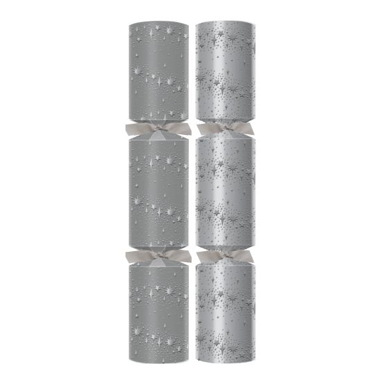 12" Silver Wish Upon A Star Christmas Crackers - N Contents C502-SWU-N