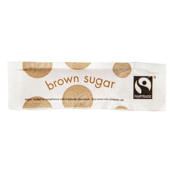 Vegware VSUGB Compostable Fairtrade Brown Sugar Sticks