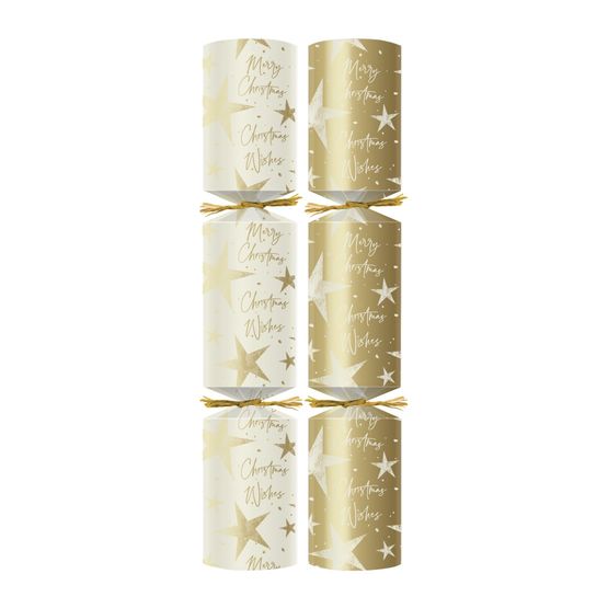 10" Gold Dazzling Star Christmas Crackers - Contents 1 C500-GDZ-1