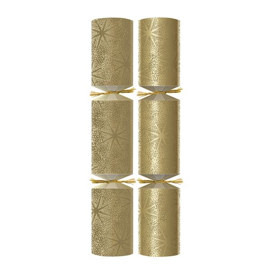 12" Gold Starlight Christmas Crackers - C Contents C502-GSL-C
