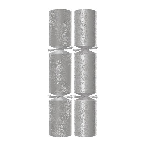12" Silver Starlight Christmas Crackers - C Contents C502-SSL-C