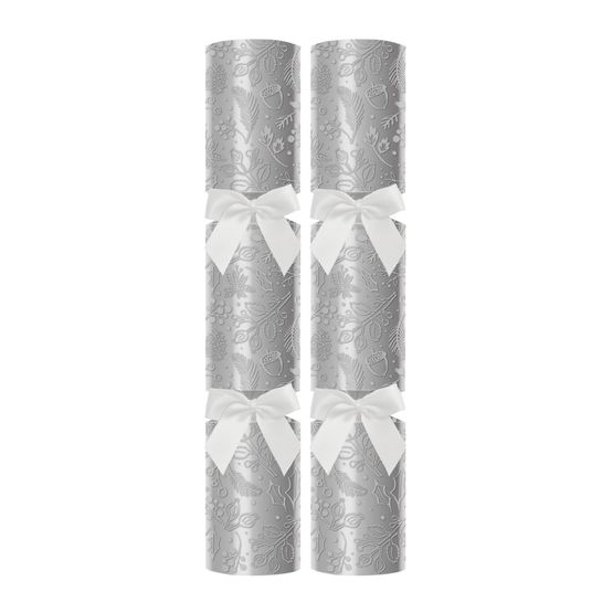 14" Silver Blenheim Christmas Crackers - X Contents C244-SBL-X