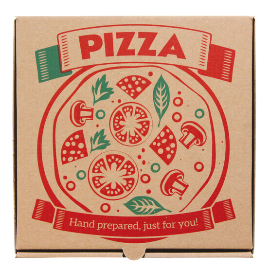 12"  Printed Corrugated Cardboard Pizza Boxes