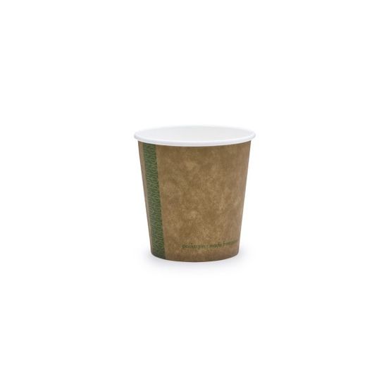 Vegware 4oz Brown Kraft Hot Cup, 62-Series - KV-4