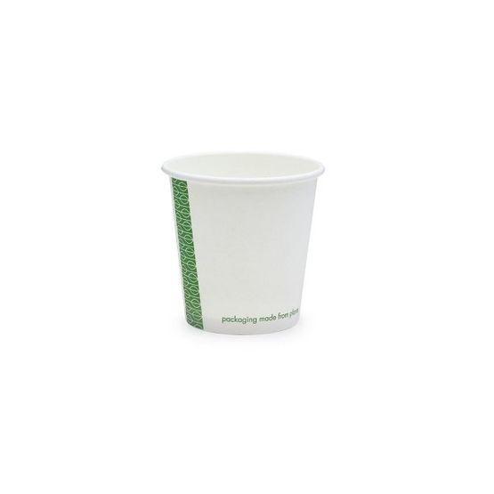 Vegware 4oz White Hot Cup, 62-Series Lv-4 - LV-4