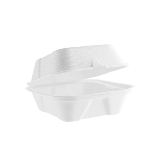 Vegware B005 5in Bagasse Burger Box