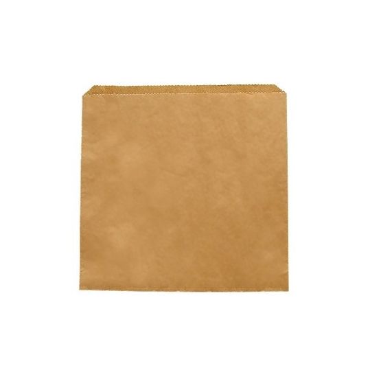 Vegware 7 X 7in Recycled Kraft Flat Bag - 201254S