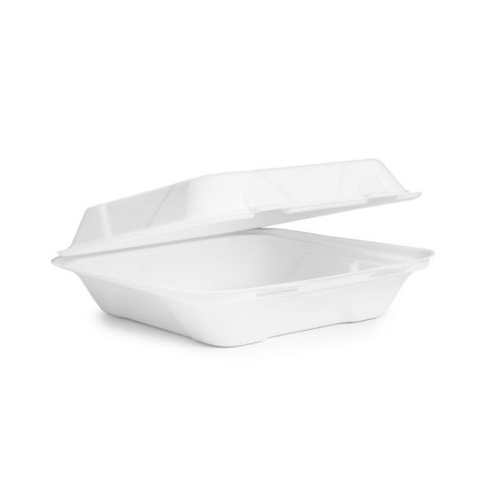 Vegware VB08-SR 8in Square Source-Reduced Bagasse