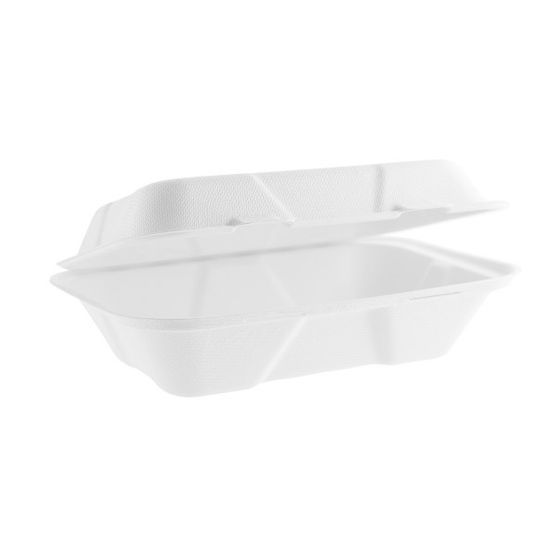 9 X 6in Large Bagasse Clamshell Va-Sh89