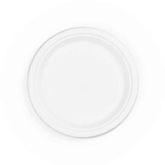 Vegware 9in Source-Reduced Bagasse Plate - P006-SR
