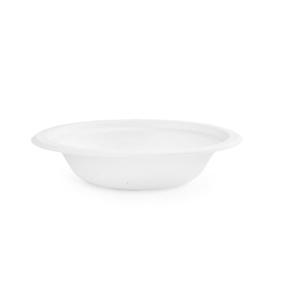 Vegware L044NW 14oz / 400ml Nourish Moulded Fibre Bowl