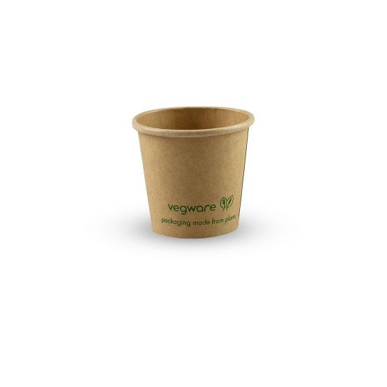 Vegware VWPPK1 1oz Kraft Paper Portion Pot