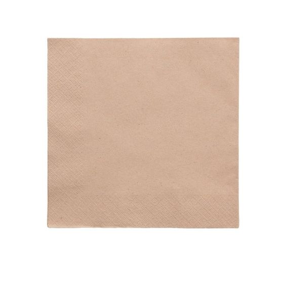Vegware 2L2000 40cm 2-Ply Unbleached Napkin