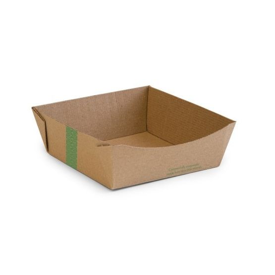Vegware MFT-6X6 6 X 6in Microflute Food Tray