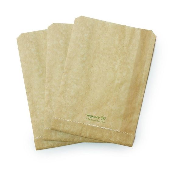Vegware VHC-GB6.5 6.5 X 3 X 9in Therma Paper Bag