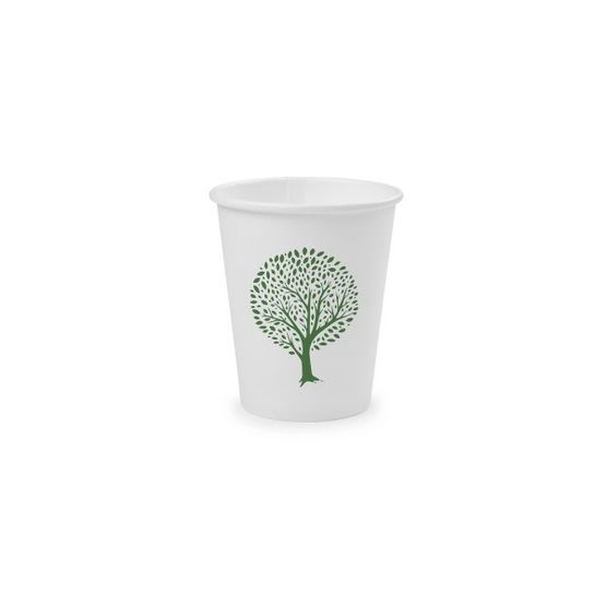 Vegware LV-6-GT 6oz White Hot Cup, 72-Series