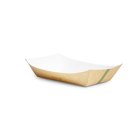 Vegware KT-8X5.5 8 X 5.5in Kraft Food Tray