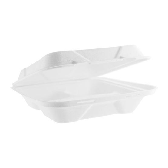 Vegware VB09-3NW 9in/235mm 3-Comp Nourish Moulded