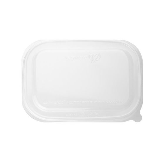 Vegware SLID-7X5 Rectangular PLA Lid