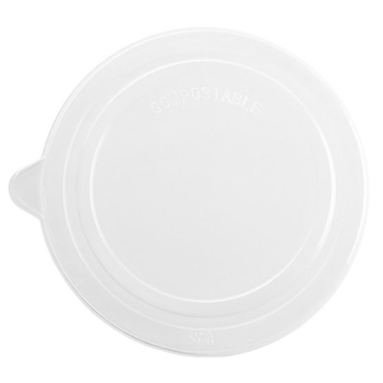 Vegware RLID150 Round PLA Lid, 150-Series