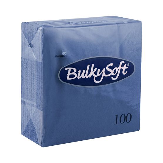 Bulkysoft 2 Ply Blue Lunch Napkin 33cm x 33cm  32180