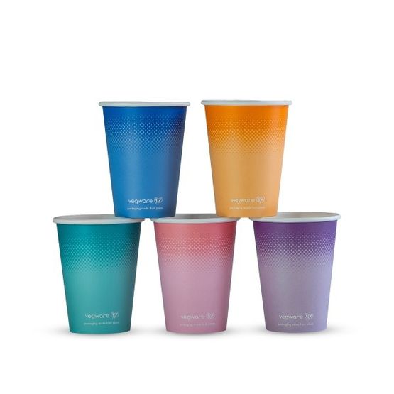 Vegware CV-FG12 12oz Feel Good Paper Cold Cup, 89-Series