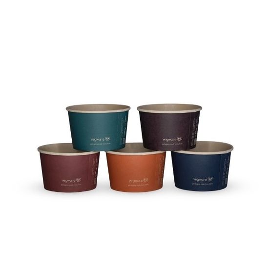 Vegware SC-FS08 8oz Feel Snug Soup Container, 90-Series