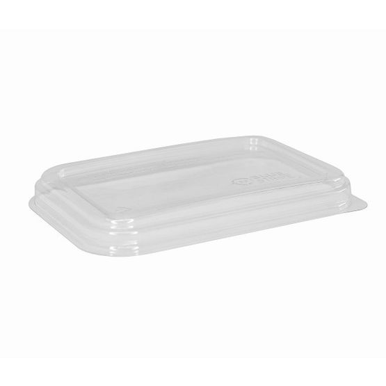 Eco Products WorldView Clear rPET Lid EP-SCRC16LIDLR-UK-EP for 12oz &amp; 16oz Rectangular Containers
