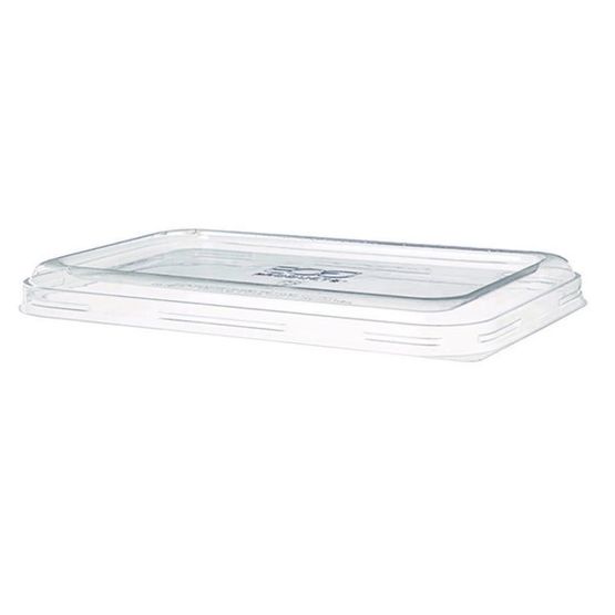 Vanguard WorldView Clear PLA Lid EP-SCRC24LIDLP-EP for 24oz &amp; 32oz Rectangular Containers