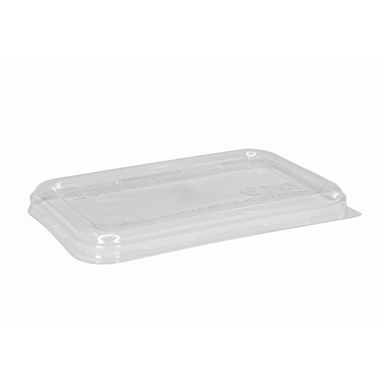 Vanguard WorldView Clear rPET Lid EP-SCRC24LIDLR-UK-EP for 24oz &amp; 32oz Rectangular Containers