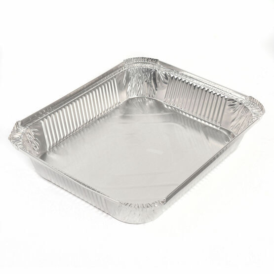 10" x 12" (250mm x 300mm) Large rectangular foil container