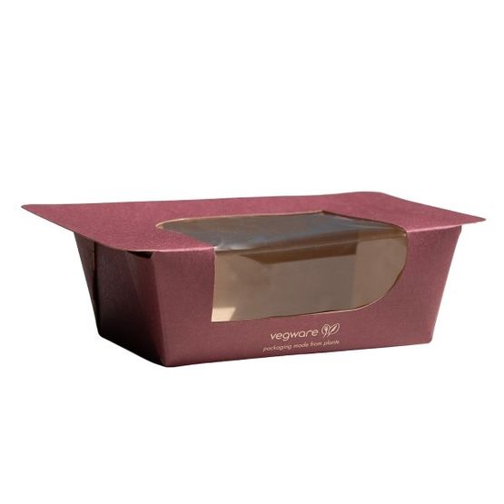 Vegware VWSALAD16-FS Feel Snug Self-Seal Salad Box 16oz