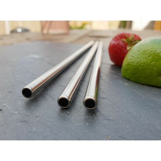 Beaumont 8.5" Stainless Steel Eco Friendly Straw