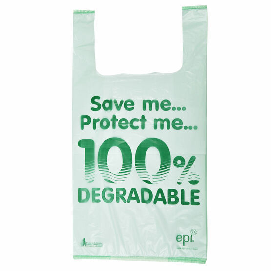 Jumbo Image 100% Degradable Plastic Carrier Bags Light Green