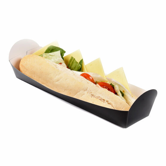 Black baguette / Hot Dog Tray 275mm