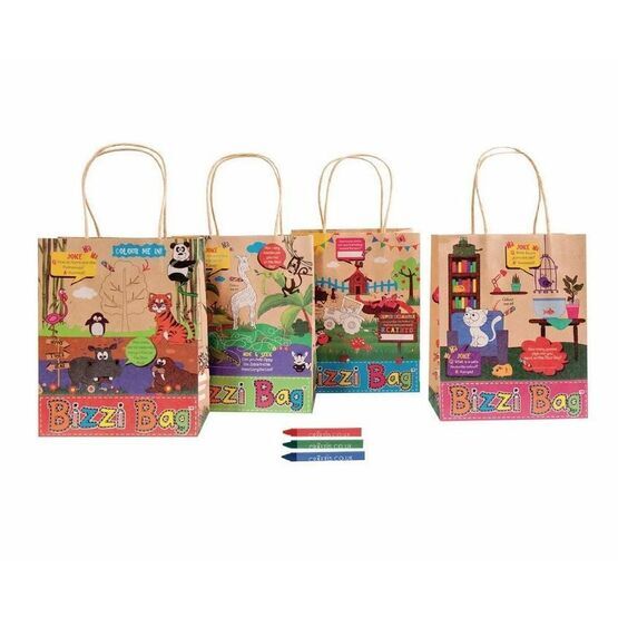Crafti's Kids Recycled Kraft Bizzi Packed lunch Bags