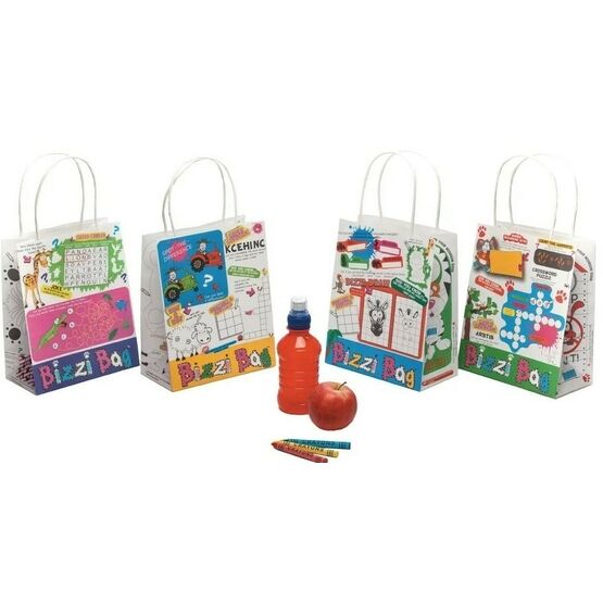 Crafti's Kids Recycled White Paper Bizzi Packed lunch Bags