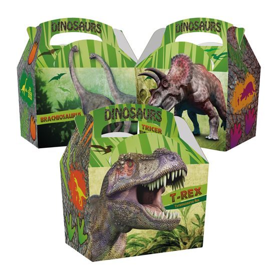 Colpac 10048 Recyclable Kids Meal Box Dino 01MBDINO