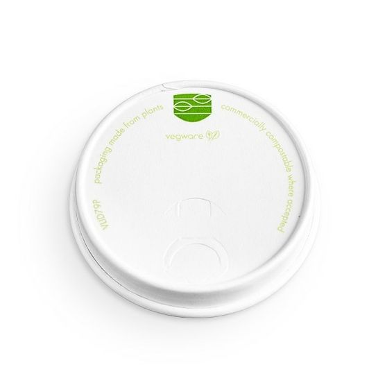 Vegware 79-Series Paper Hot Cup Lid - VLID79P